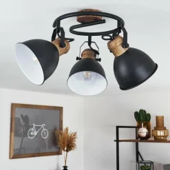 Plafonnier Banjul Noir, 3 lumières