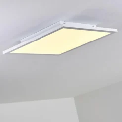 Plafonnier Bankura LED Blanc, 1 lumière, Télécommandes, Changeur de couleurs