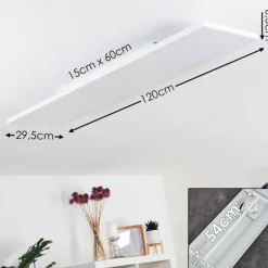 Plafonnier Bankura LED Blanc, 1 lumière, Télécommandes