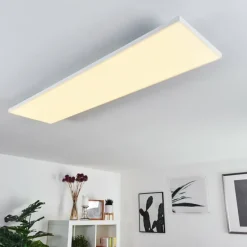 Plafonnier Bankura LED Blanc, 1 lumière, Télécommandes