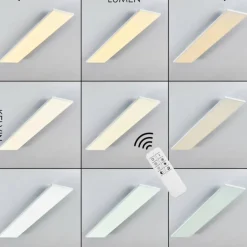 Plafonnier Bankura LED Blanc, 1 lumière, Télécommandes