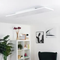 Plafonnier Bankura LED Blanc, 1 lumière, Télécommandes