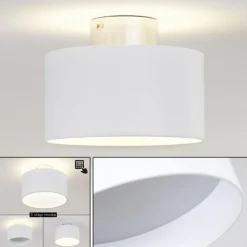 Plafonnier Baraboo LED Nickel mat, 2 lumières