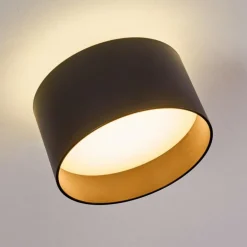 Plafonnier Baraboo LED Noir, 1 lumière