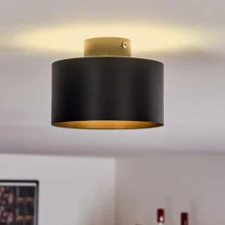 Plafonnier Baraboo LED Noir, 1 lumière