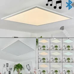 Plafonnier Barasat LED Blanc, 1 lumière