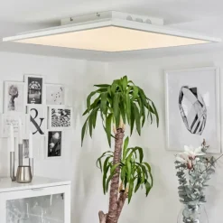 Plafonnier Barasat LED Blanc, 1 lumière