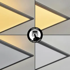 Plafonnier Barasat LED Noir, Blanc, 2 lumières