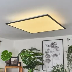 Plafonnier Barasat LED Noir, Blanc, 2 lumières