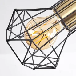 Plafonnier Bardhaman Noir, 4 lumières