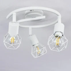 Plafonnier Baripada Blanc, 3 lumières