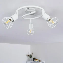 Plafonnier Baripada Blanc, 3 lumières