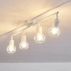 Plafonnier Baripada Blanc, 4 lumières