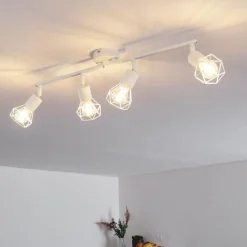 Plafonnier Baripada Blanc, 4 lumières