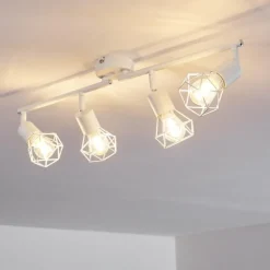 Plafonnier Baripada Blanc, 4 lumières