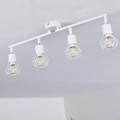 Plafonnier Baripada Blanc, 4 lumières
