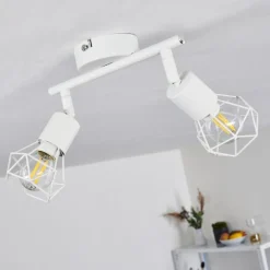 Plafonnier Baripada Blanc, 2 lumières