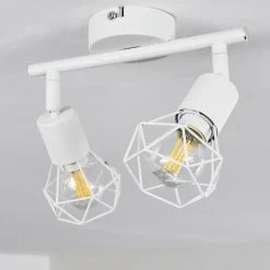 Plafonnier Baripada Blanc, 2 lumières