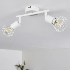 Plafonnier Baripada Blanc, 2 lumières