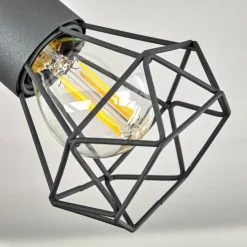 Plafonnier Baripada Chrome, Gris, 2 lumières