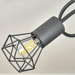 Plafonnier Baripada Gris, 3 lumières