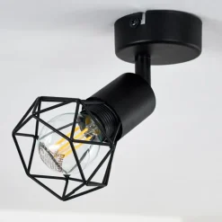 Plafonnier Baripada Noir, 1 lumière