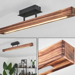 Plafonnier Barron LED Noir, 1 lumière