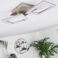 Plafonnier Batuna LED Nickel mat, 1 lumière