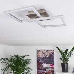 Plafonnier Batuna LED Nickel mat, 1 lumière