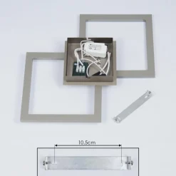 Plafonnier Batuna LED Nickel mat, 1 lumière