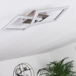 Plafonnier Batuna LED Nickel mat, 1 lumière