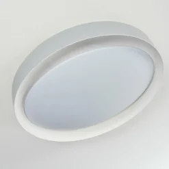 Plafonnier Beade LED Gris, Blanc, 1 lumière, Télécommandes, Changeur de couleurs