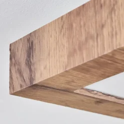 Plafonnier Bealeton LED Brun, Couleur bois, 1 lumière