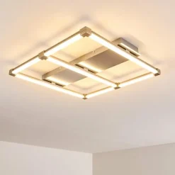 Plafonnier Beken LED Acier brossé, 1 lumière