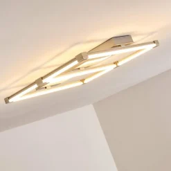 Plafonnier Beken LED Acier brossé, 1 lumière