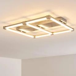 Plafonnier Beken LED Acier brossé, 1 lumière