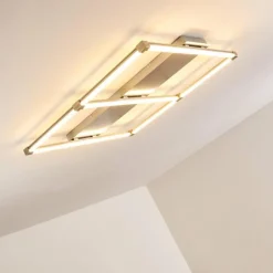 Plafonnier Beken LED Nickel mat, 1 lumière