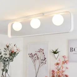 Plafonnier Beland Blanc, 3 lumières