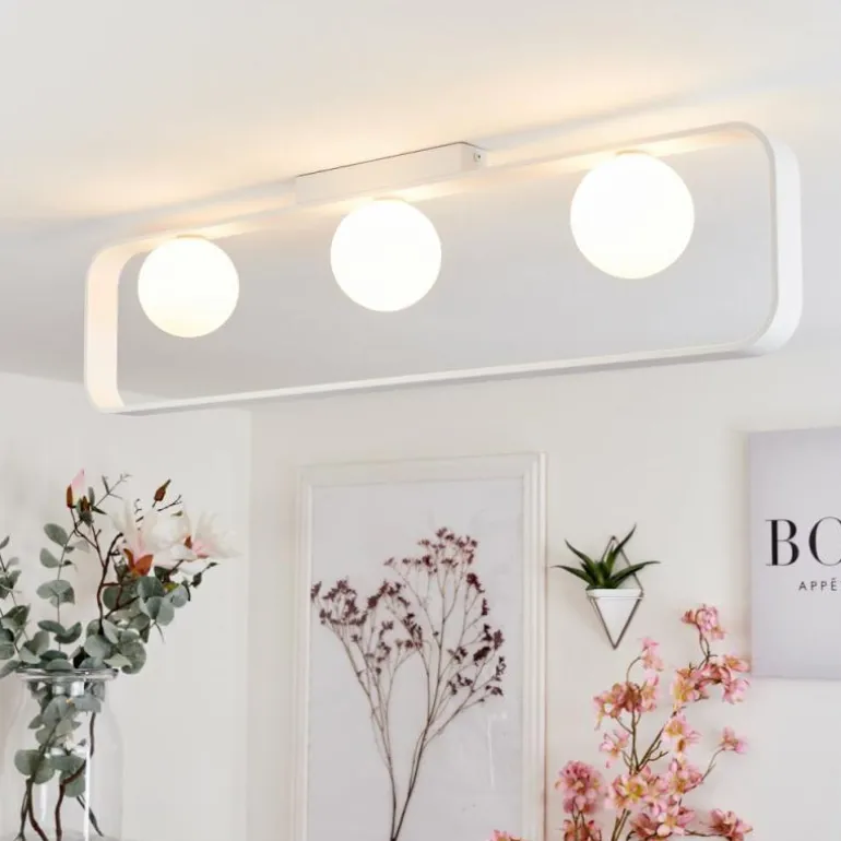Plafonnier Beland Blanc, 3 lumières