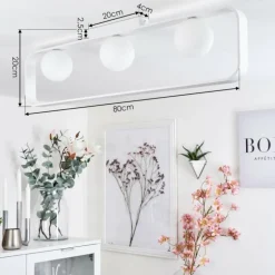 Plafonnier Beland Blanc, 3 lumières