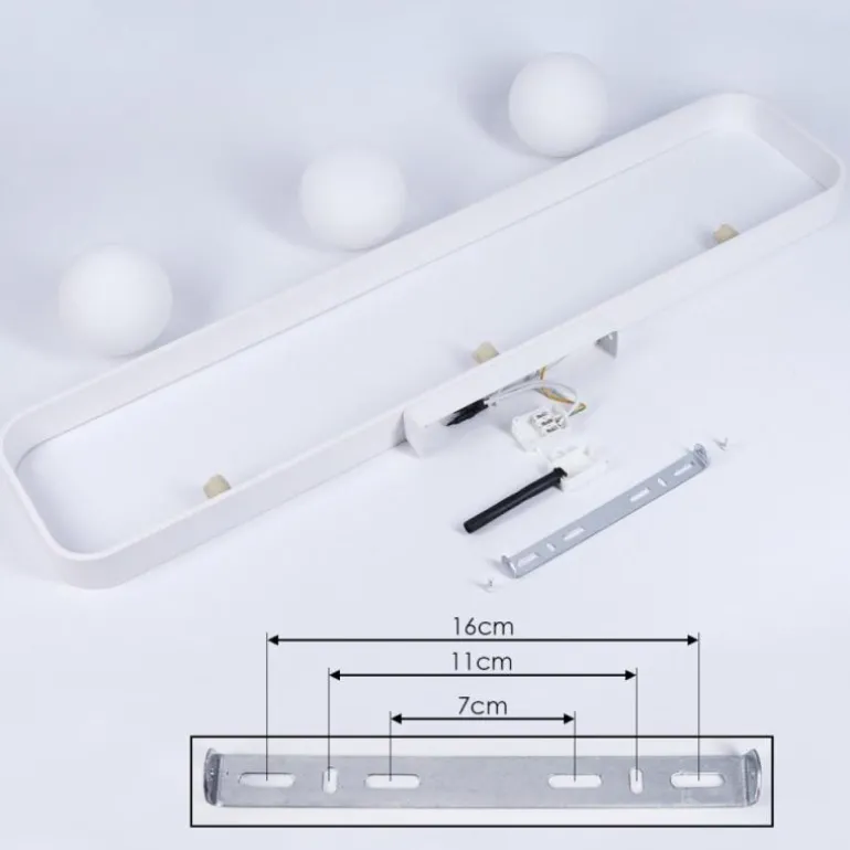 Plafonnier Beland Blanc, 3 lumières