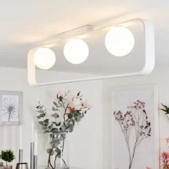 Plafonnier Beland Blanc, 3 lumières