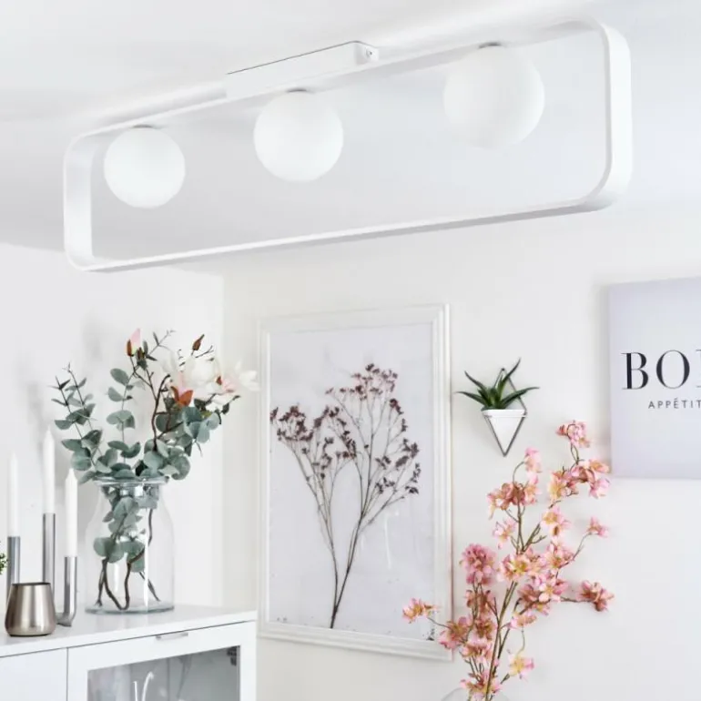 Plafonnier Beland Blanc, 3 lumières