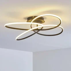 Plafonnier Belgorod LED Noir, Blanc, 1 lumière, Télécommandes