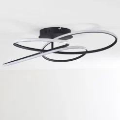 Plafonnier Belgorod LED Noir, Blanc, 1 lumière, Télécommandes