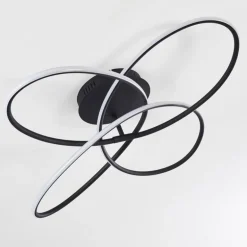 Plafonnier Belgorod LED Noir, Blanc, 1 lumière, Télécommandes