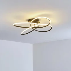 Plafonnier Belgorod LED Noir, Blanc, 1 lumière, Télécommandes