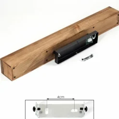 Plafonnier Berat Brun, Noir, 4 lumières