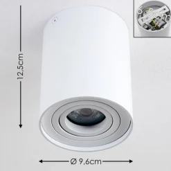 Plafonnier Betsie Blanc, 1 lumière