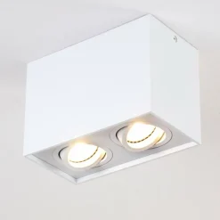 Plafonnier Betsie Blanc, 2 lumières